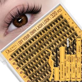 QUEWEL Lash Clusters Kit 320 pcs packaging front view