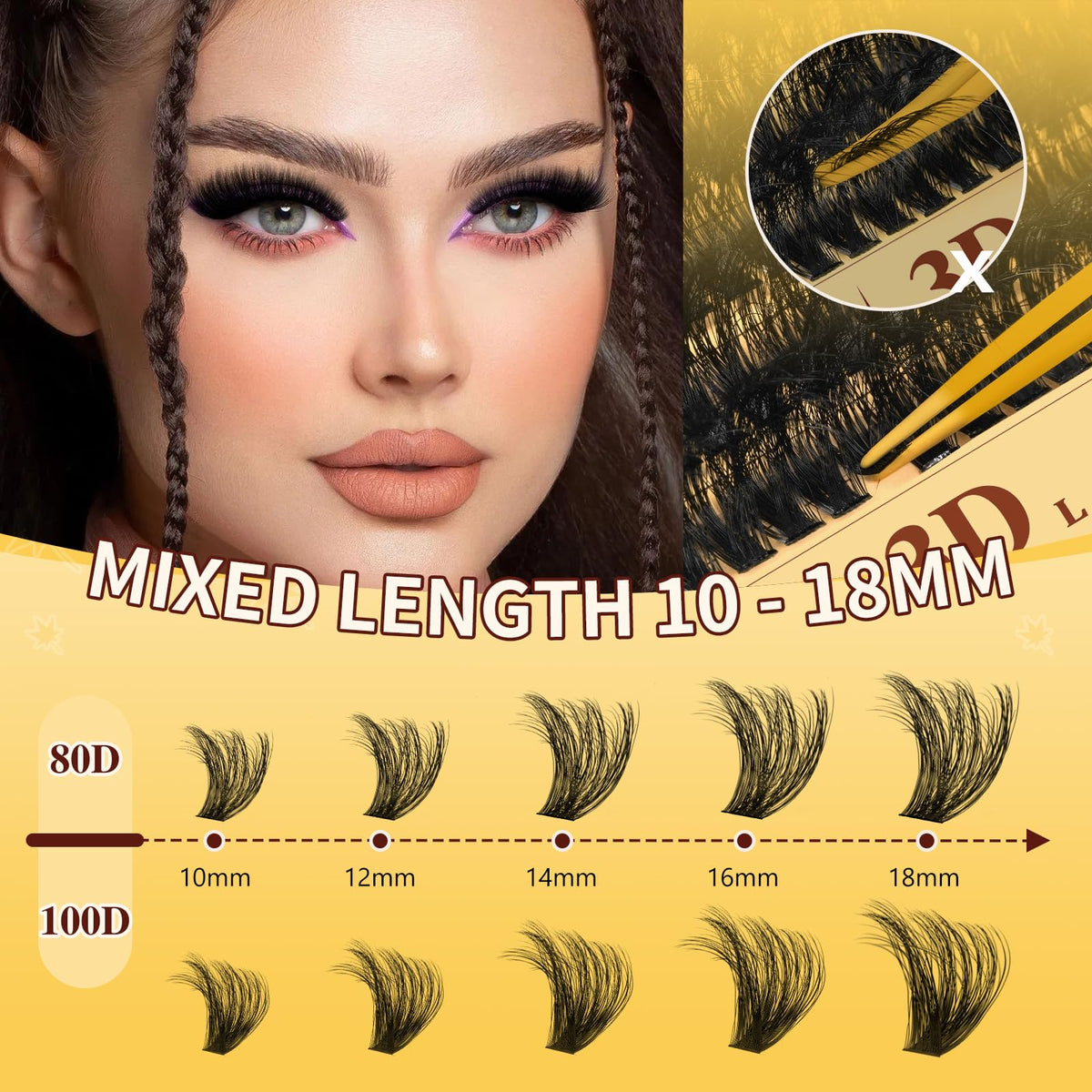QUEWEL Lash Clusters Kit packaging front view