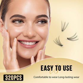 QUEWEL Lash Clusters packaging and product details