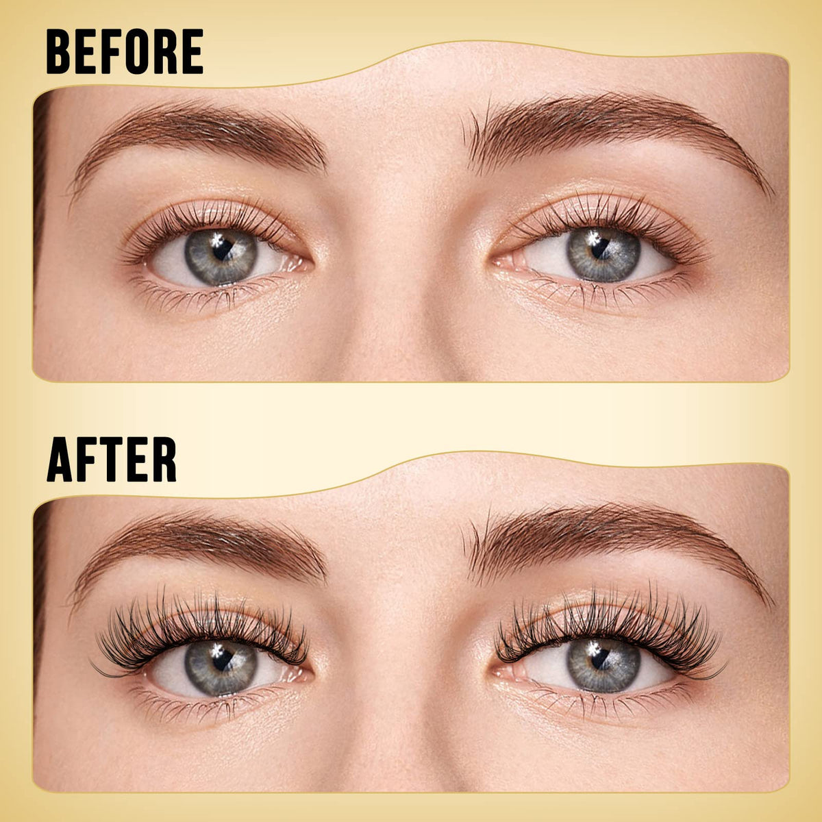 QUEWEL Lash Clusters packaging display