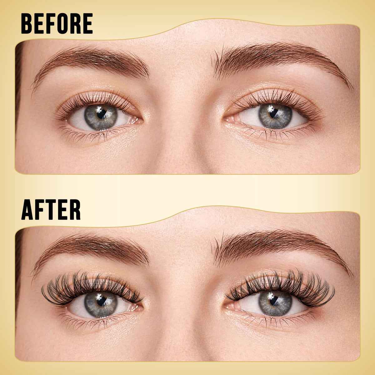 QUEWEL Lash Clusters tray side view