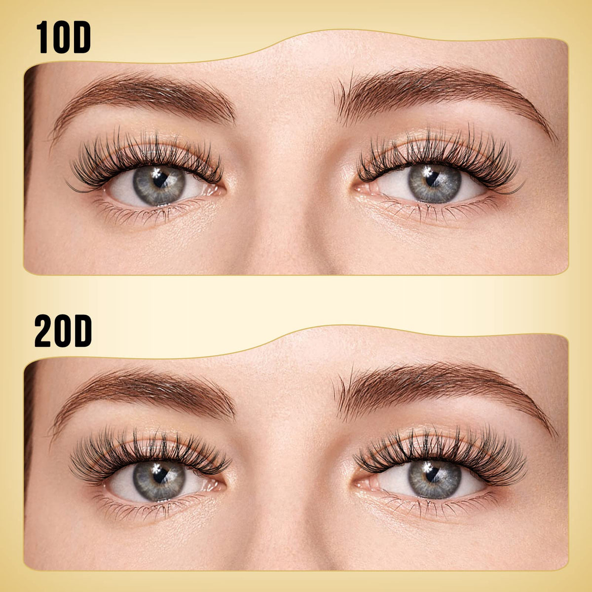 QUEWEL Lash Clusters tray side view