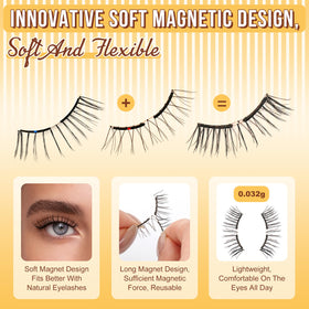 QUEWEL Magnetic Eyelashes applicator close-up