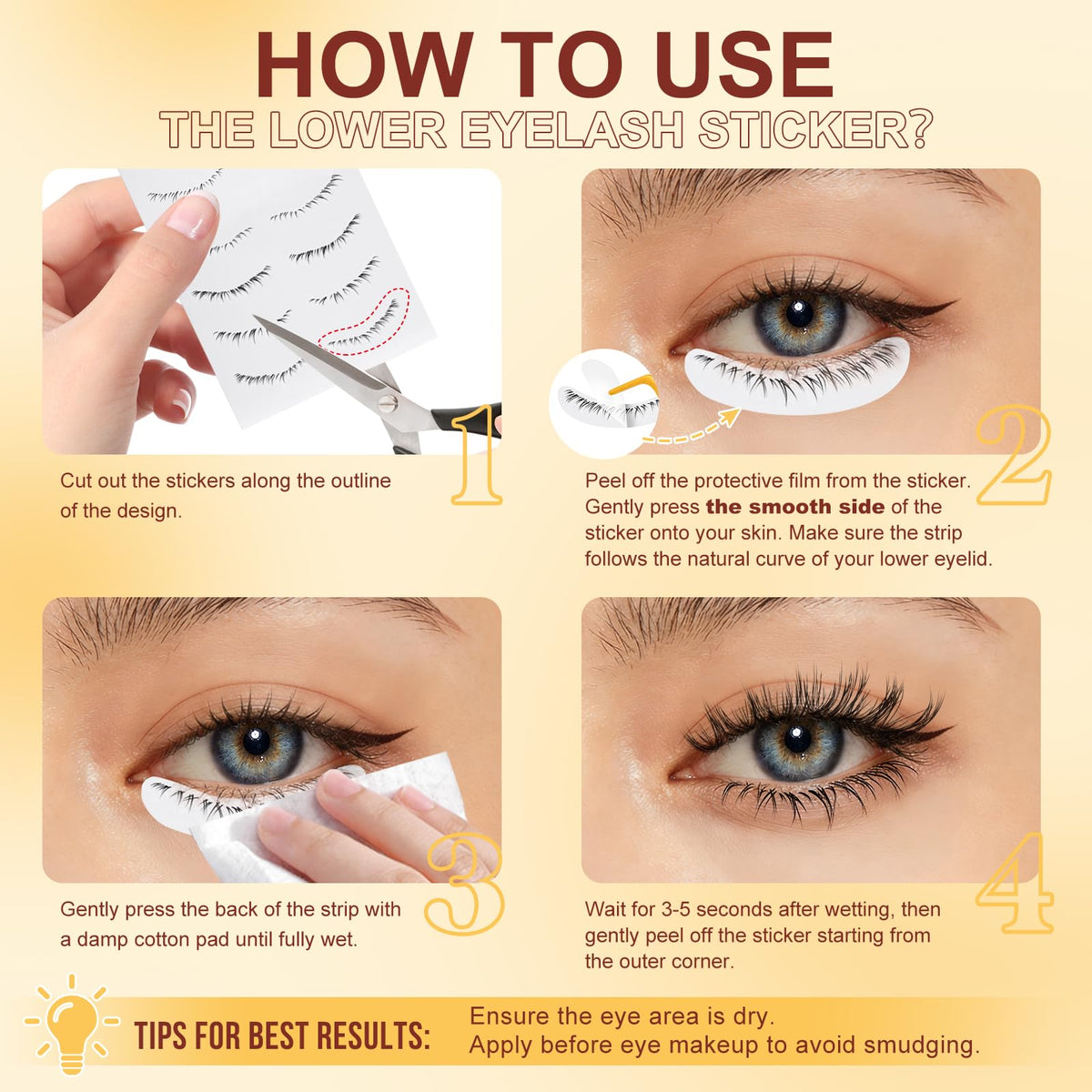 QUEWEL Magnetic Eyelashes detailed view