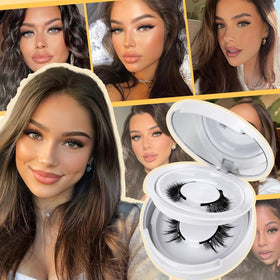 QUEWEL magnetic eyelashes kit contents displayed