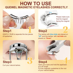QUEWEL Magnetic Eyelashes packaging