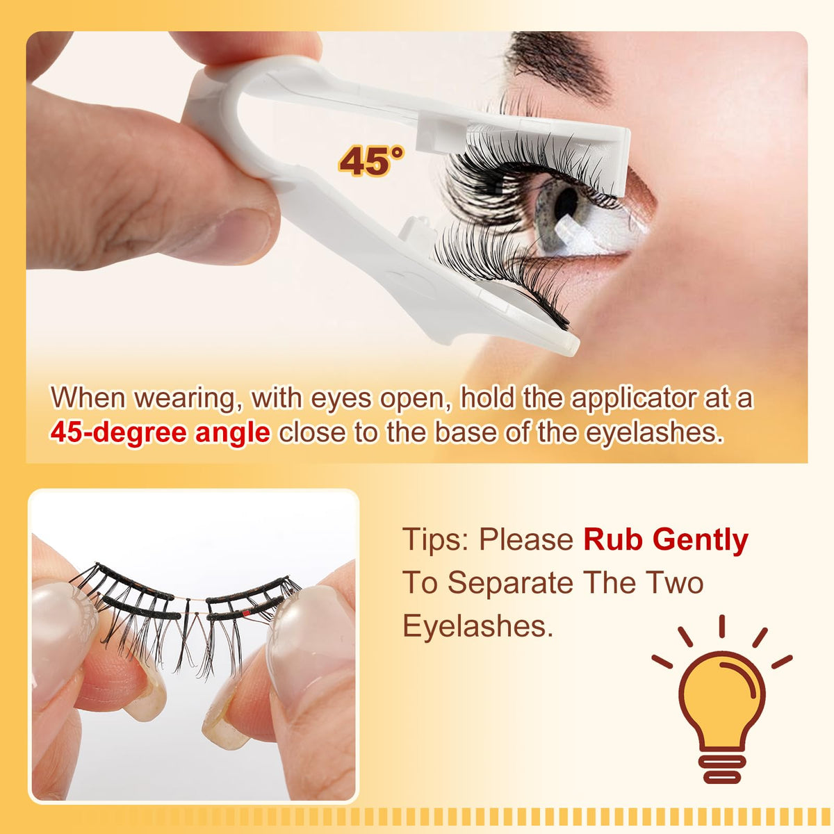 QUEWEL Magnetic Eyelashes with tweezers