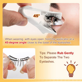 QUEWEL Magnetic Eyelashes with tweezers