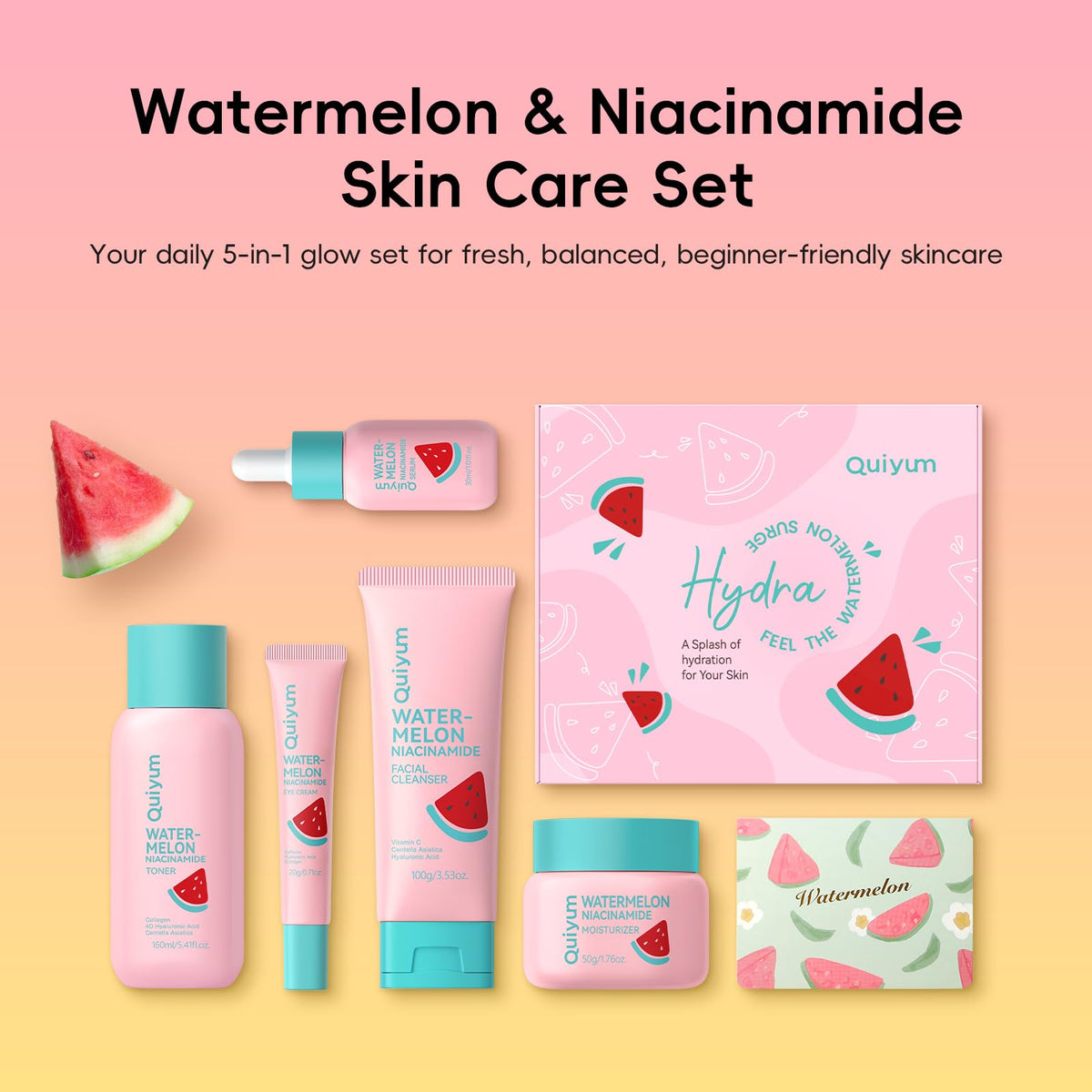 QUIYUM Watermelon Serum 1 fl oz bottle