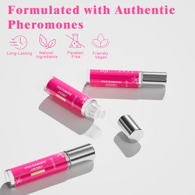 QULUMELF Pheromone Perfume for Women packaging with floral design