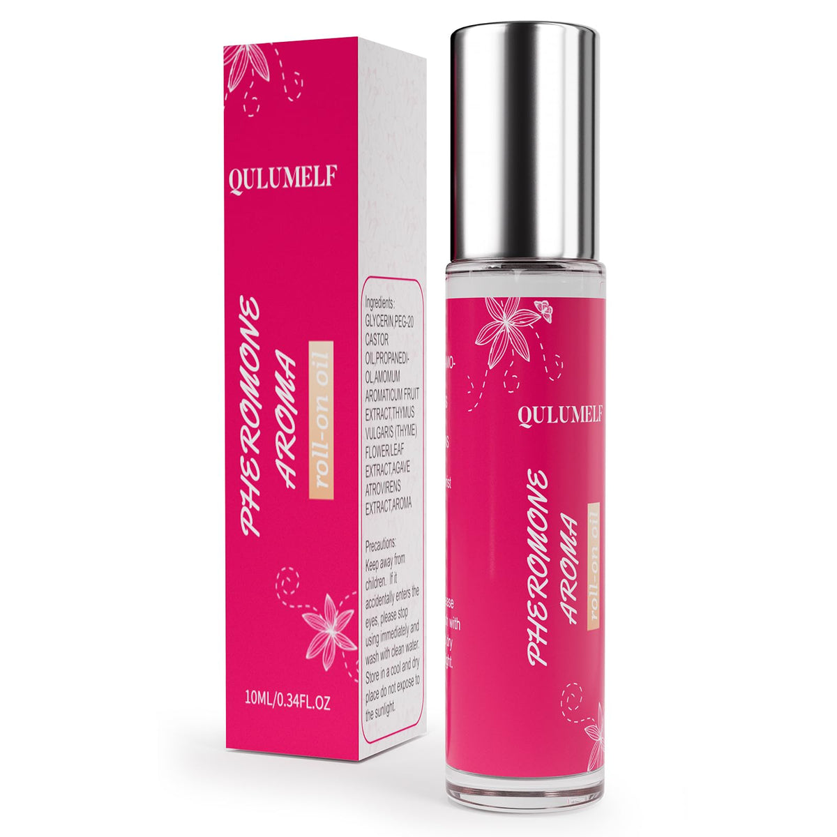 QULUMELF Pheromone Perfume for Women roller ball design front view