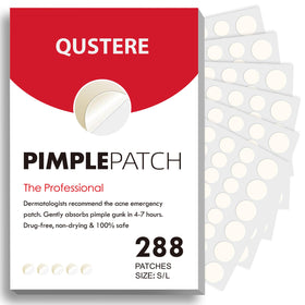 QUSTERE Pimple Patches 9mm and 12mm sizes in packaging