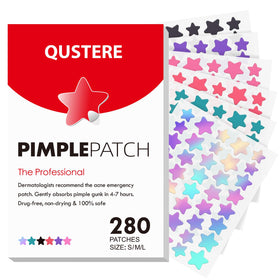 QUSTERE Pimple Patches front view with assorted colours