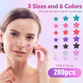 QUSTERE Pimple Patches in star shape with 280 count