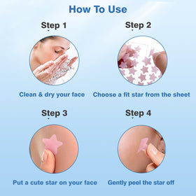 QUSTERE Pimple Patches in use during sleep