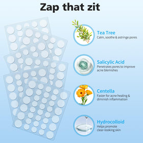QUSTERE Pimple Patches showing individual packaging