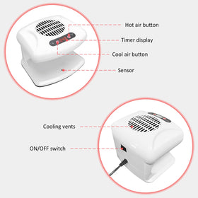 QUTUNI Nail Dryer 300W close-up of control area