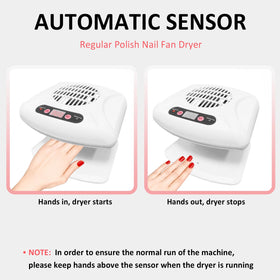 QUTUNI Nail Dryer 300W side view showing air outlet