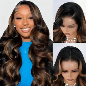 QZOQZO 28 Inch Ombre Wig in packaging