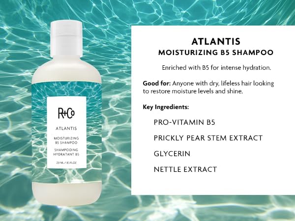 R+Co Atlantis Shampoo bottle side view