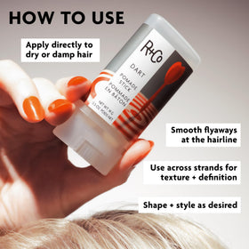 R+Co Dart Pomade Stick 0.5 Oz back view