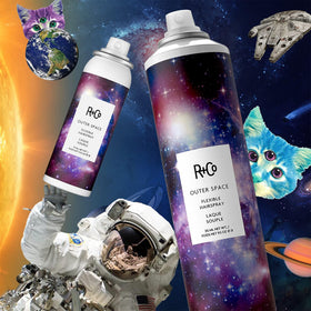 R+Co Outer Space Hairspray lifestyle scene