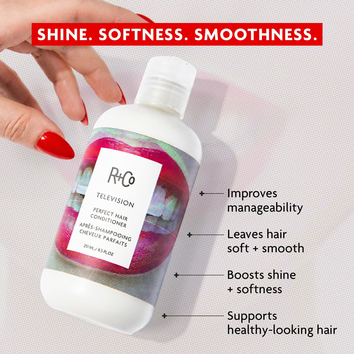 R+Co Television Perfect Hair Conditioner 8.5 Oz back view