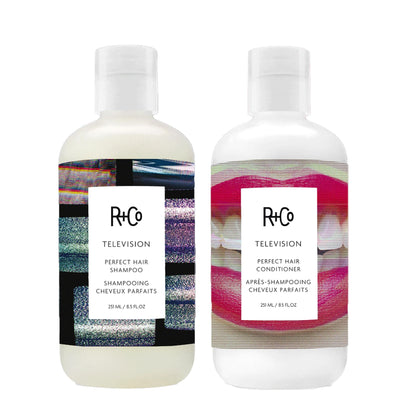 R+Co Television Perfect Hair Shampoo front view 8.5oz