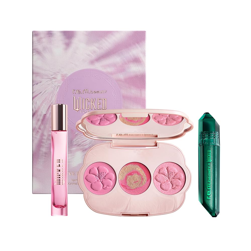 r.e.m. beauty Wicked makeup and fragrance set front view