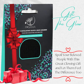 R'GANIA Deep Exfoliating Glove hanging to dry