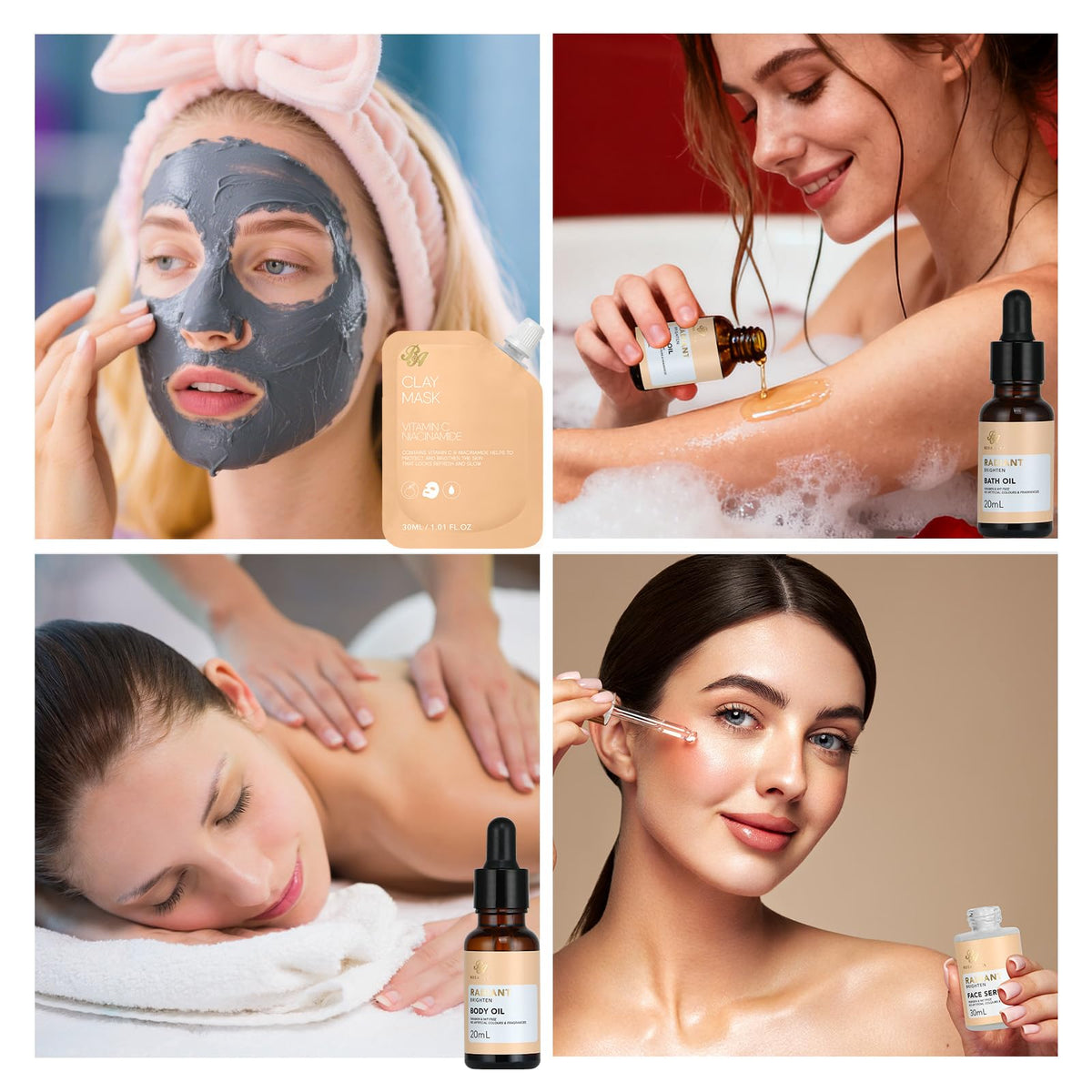 RA ROSA ACCA bath bombs and face oils