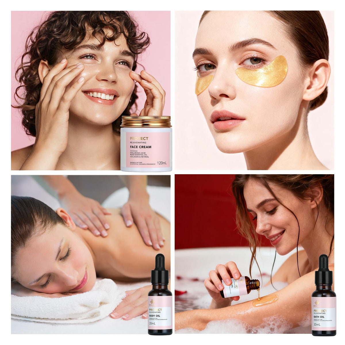 RA ROSA ACCA bath oil and body oil from the skincare set