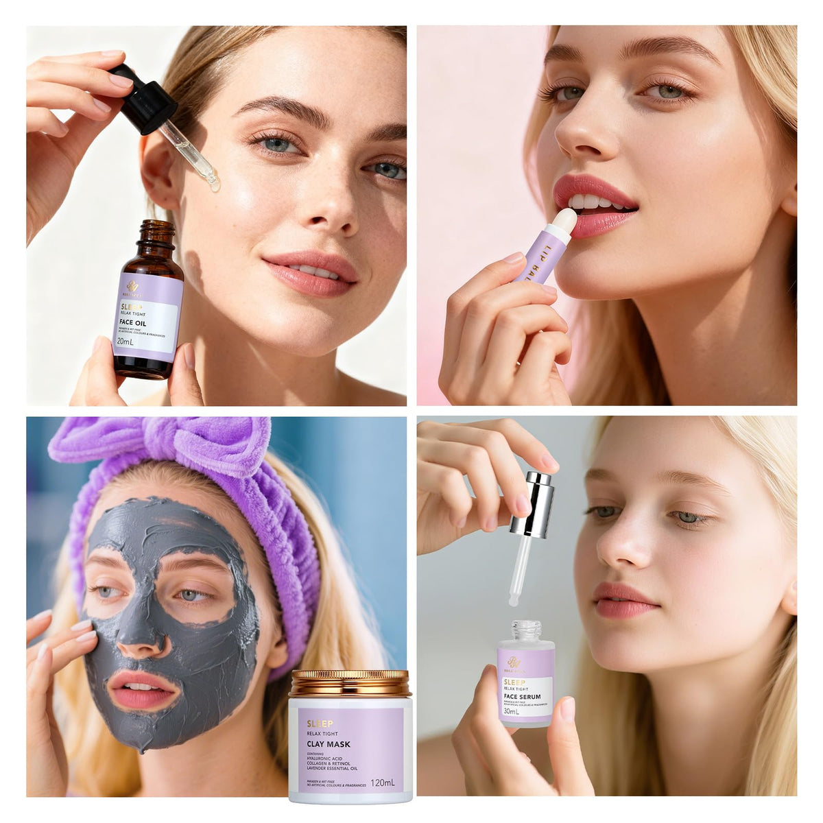 RA ROSA ACCA Lavender body oil and bath oil bottles