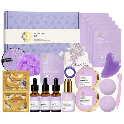 RA ROSA ACCA Lavender Facial Skin Care Set 23 Pcs front view