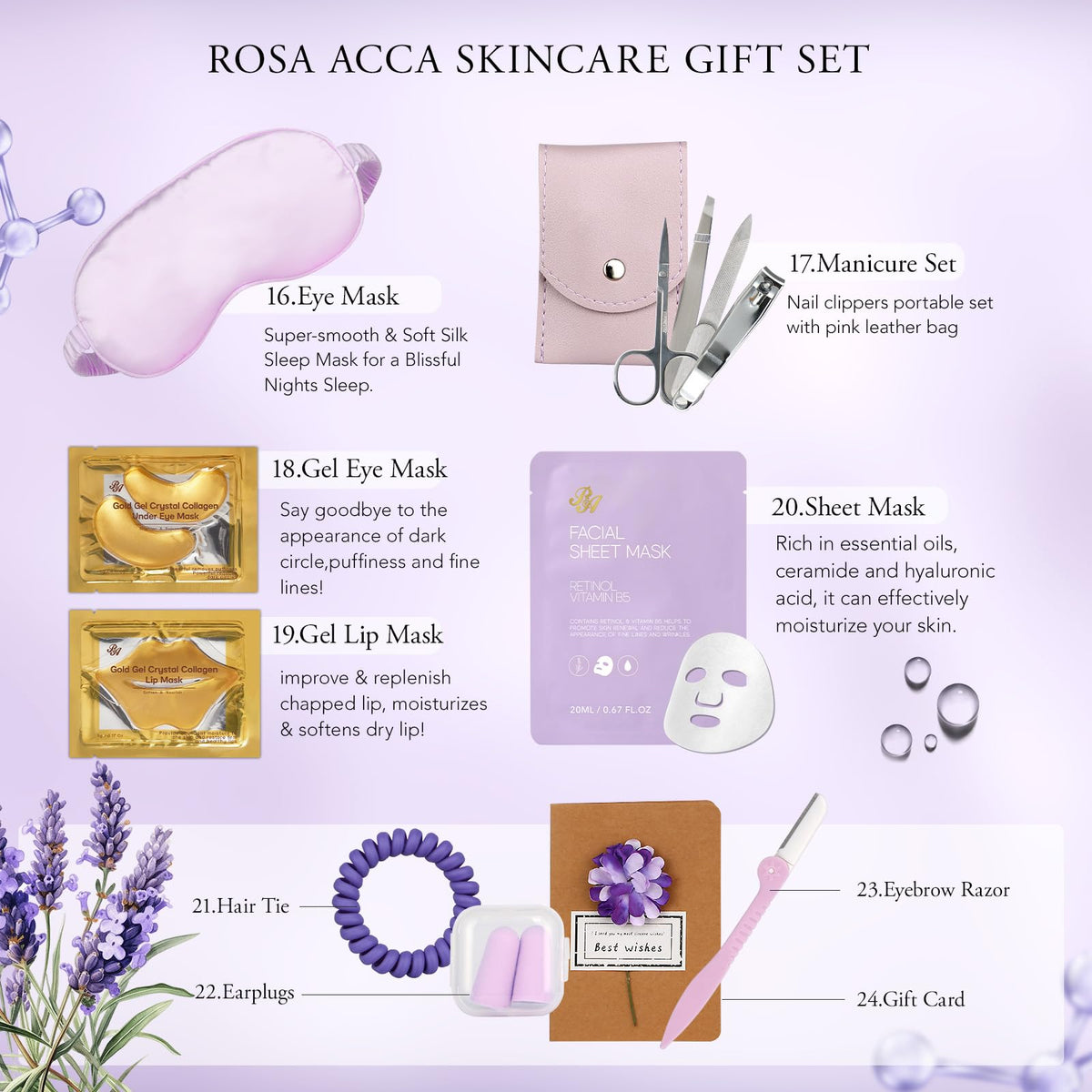 RA ROSA ACCA Lavender Skin Care Gift Set lifestyle scene