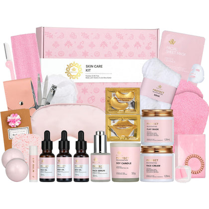 RA ROSA ACCA Rose Facial Skin Care Gifts Set 30pcs front view