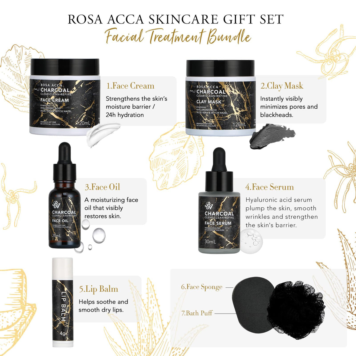 RA ROSA ACCA Spa Gift Basket Set for gifting