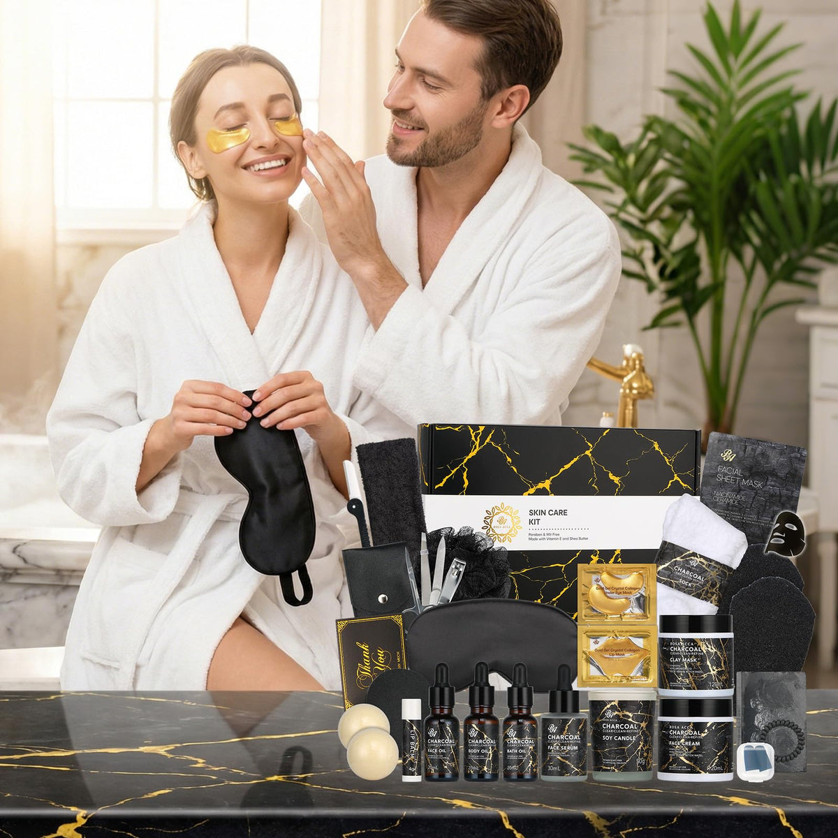 RA ROSA ACCA Spa Gift Basket Set with skincare essentials