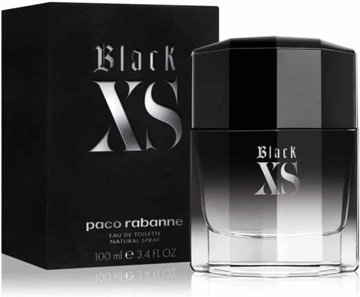 Rabanne Black XS Eau de Toilette Spray 3.4 oz lifestyle scene
