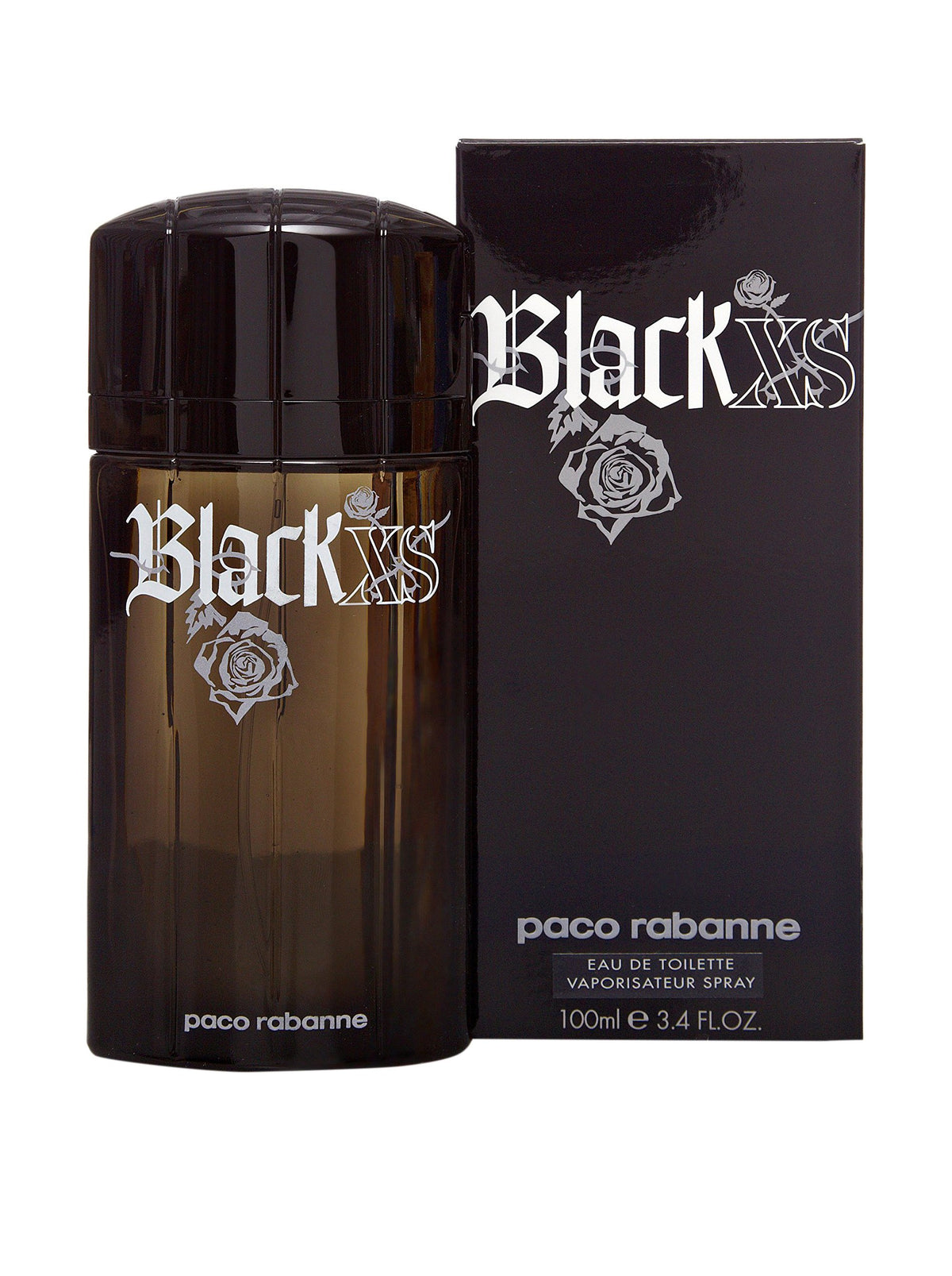 Rabanne Black XS Eau de Toilette Spray for Men 3.4 oz front view
