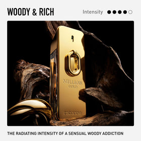 Rabanne Million Gold Eau de Parfum Intense packaging design