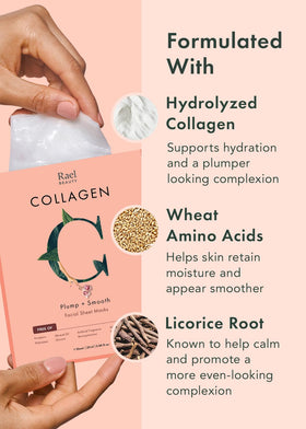 Rael Bamboo Face Sheet Masks Collagen variant close-up