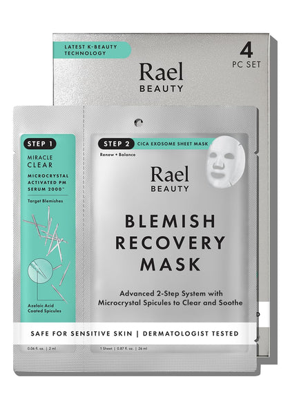 Rael Facial Sheet Masks & Serum packaging front view