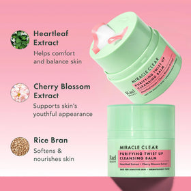 Rael Miracle Clear Facial Cleanser with makeup products