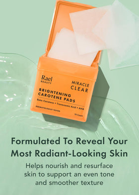 Rael Miracle Clear Toner Pads showing dual-textured sides