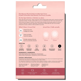 Rael Miracle Invisible Spot Cover Patches back view packaging