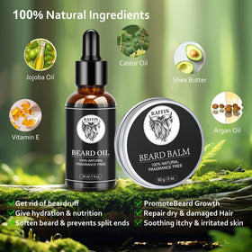 RAFFIN Beard Balm tin with label