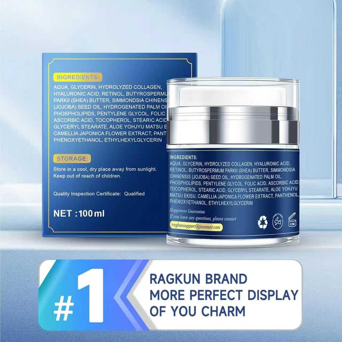 Ragkun Anti-Aging Face & Neck Cream in use