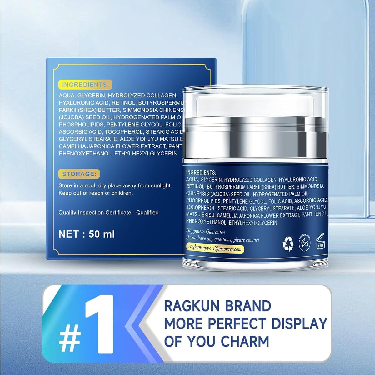 Ragkun Anti-Aging Face & Neck Cream showing smooth texture