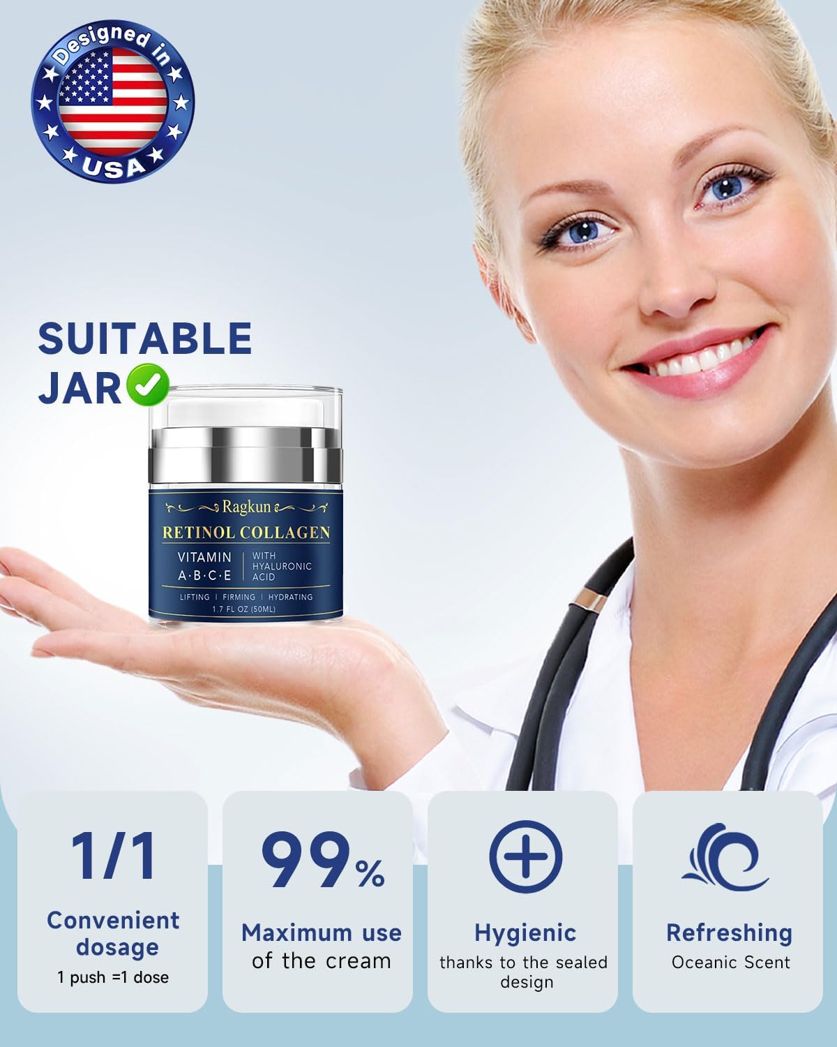 Ragkun Anti-Aging Face & Neck Cream with ingredients list